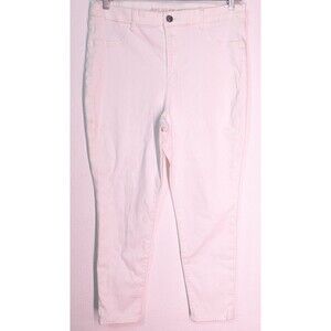 American Eagle Ripped Distressed Jeans Size 18 HI-RISE JEGGING Stretch White(941